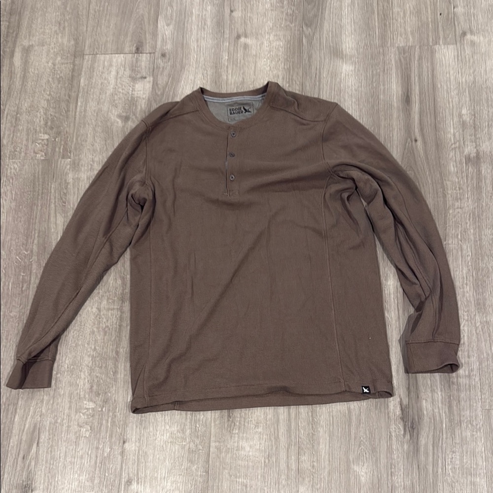 Eddie Bauer Brown Long Sleeve Tee